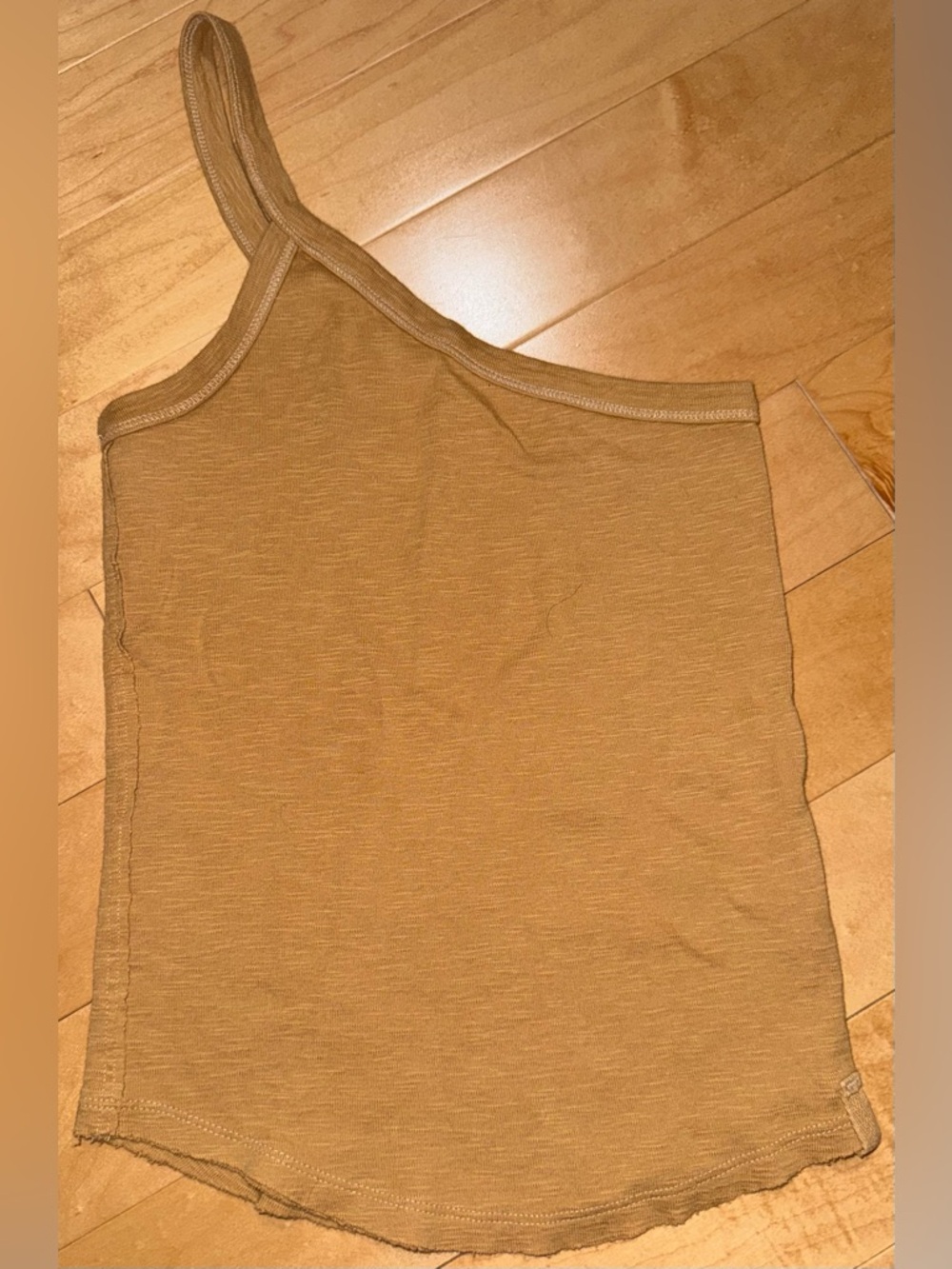 We The Free One-Shoulder Tank Top - Camel